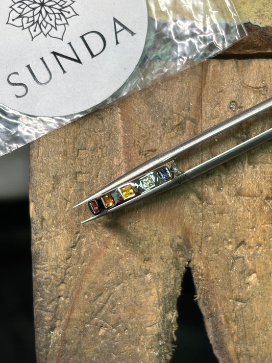 Rainbow Sapphire Ring for Pride 2025