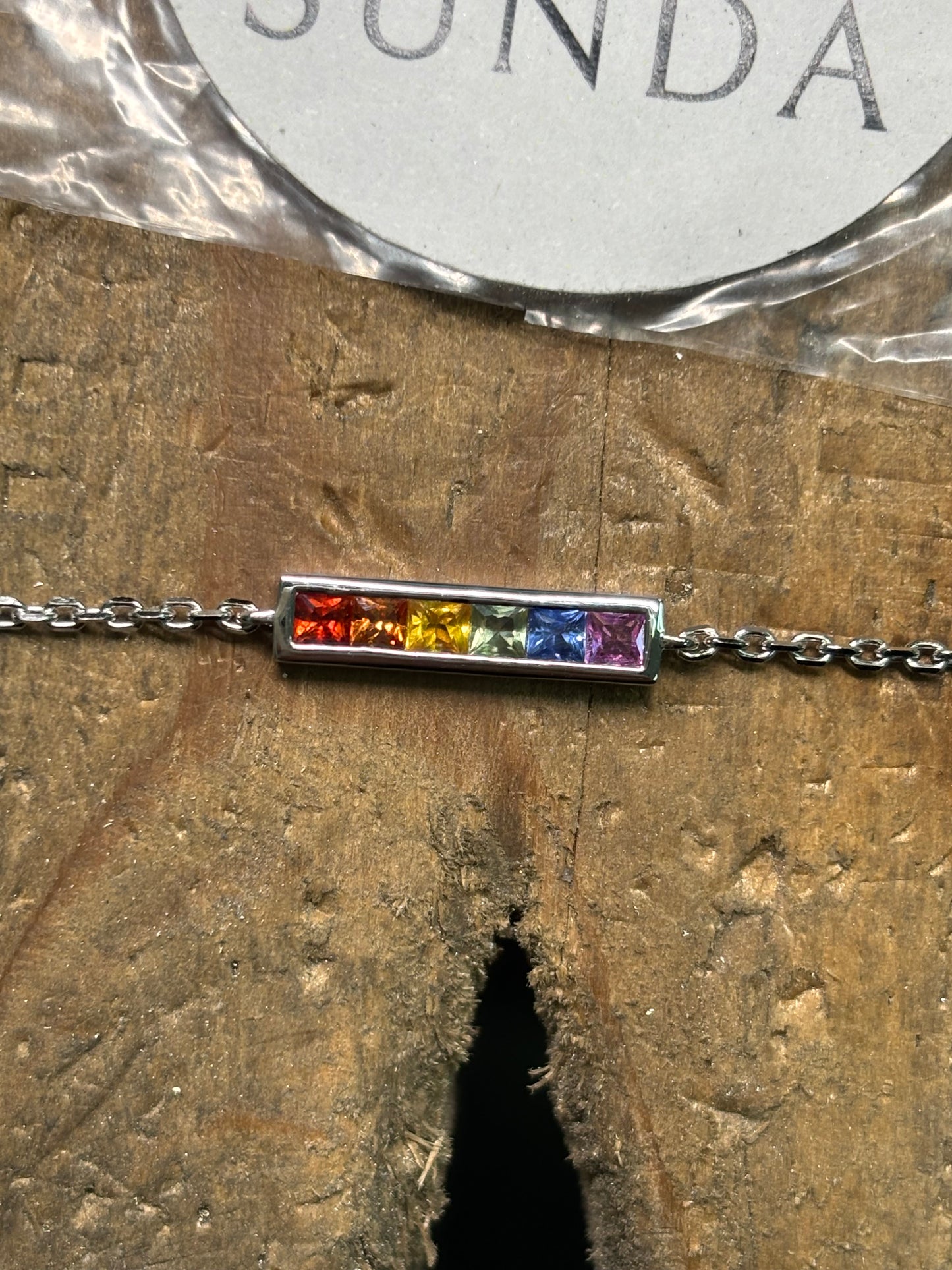 Rainbow Sapphire Bracelet for Pride 2025