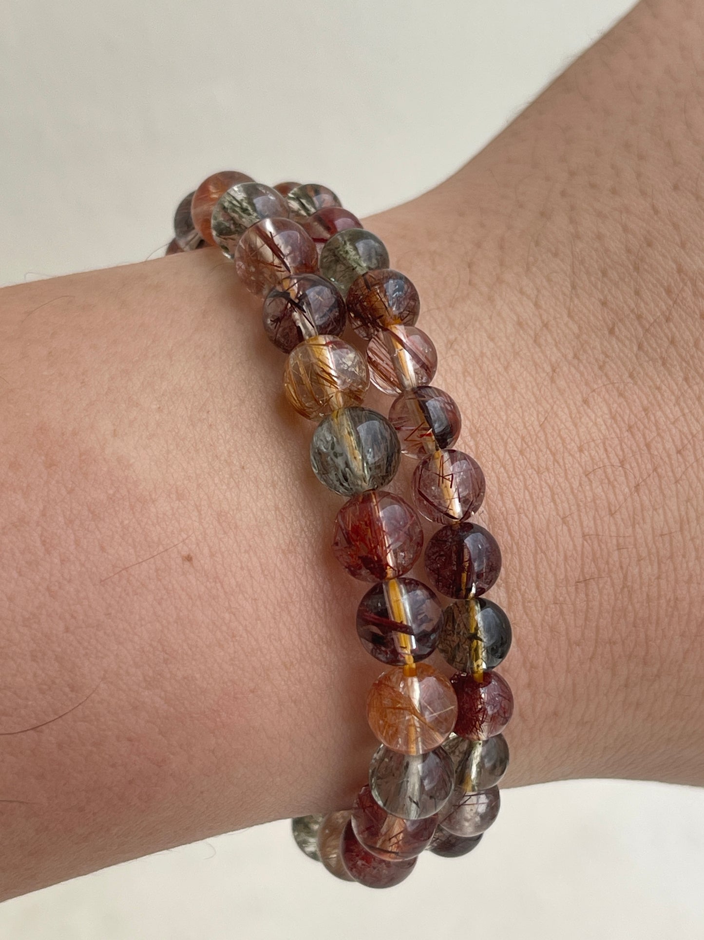 Mixed Rutilated Quartz Bracelets