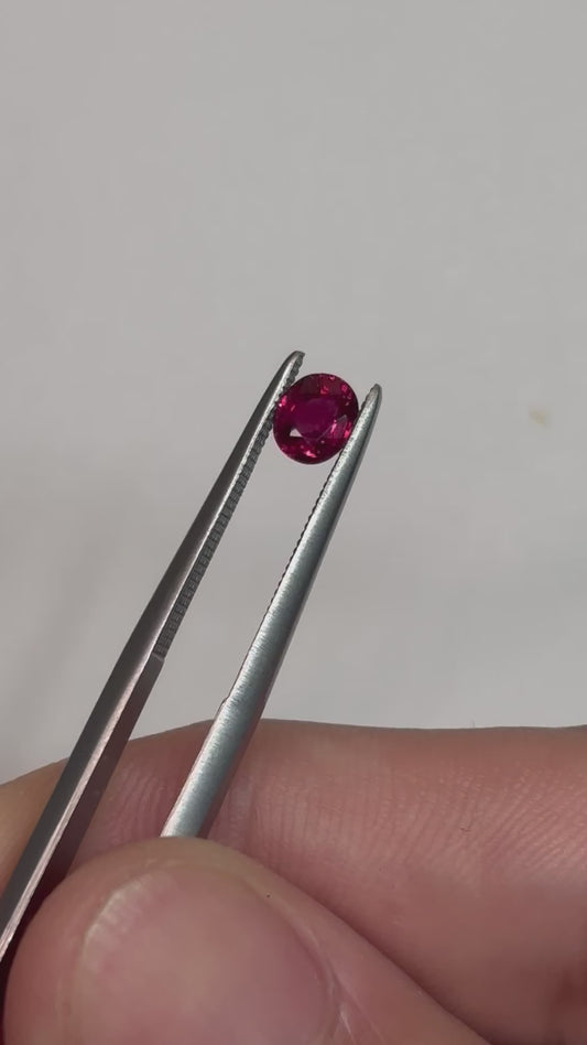 Ruby, 0.75ct, Heated, Sri Lanka