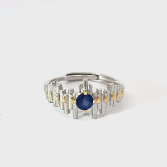 Sapphire Graph Ring