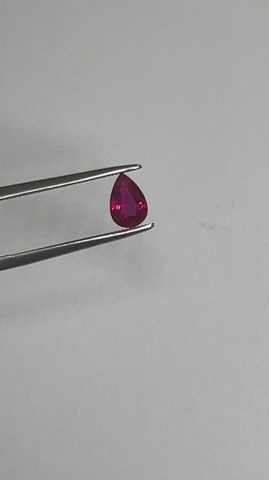 0.78ct Vivid Red Ruby, Mozambique