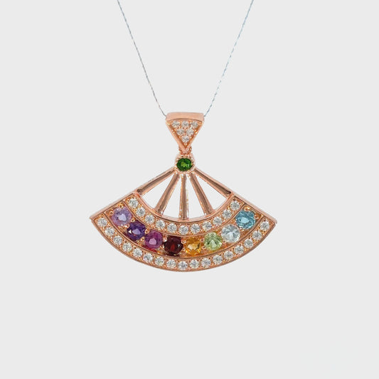 Quartz Fan Pendant