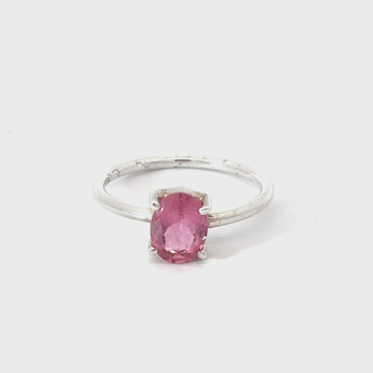 Tourmaline Solitaire Ring