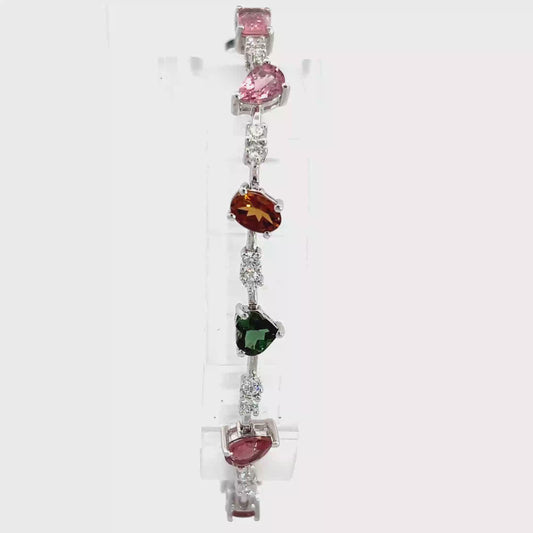 Tourmaline Bracelet with Fancy Shapes